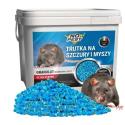 No Pest, Brodifacoum, 0,025g, Granulaat, Rattengif, Muizengif, Knaagdierengif Pellets 3 kg